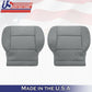 DRIVER PASSENGER Bottom Cloth Seat Cover Dark Ash Gray 2014-2018 Chevy Silverado
