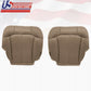 2000 2001 2002 GMC Sierra SLT SLE Driver-Passenger Bottom Vinyl Seat Cover Tan