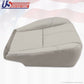 2013 2014 Chevy Tahoe & Suburban Driver Bottom Leather Seat Cover Light Gray