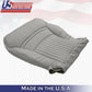 DRIVER & PASSENGER Bottoms Gray Leather Cover 1997-2004 Chevy Corvette SPORT