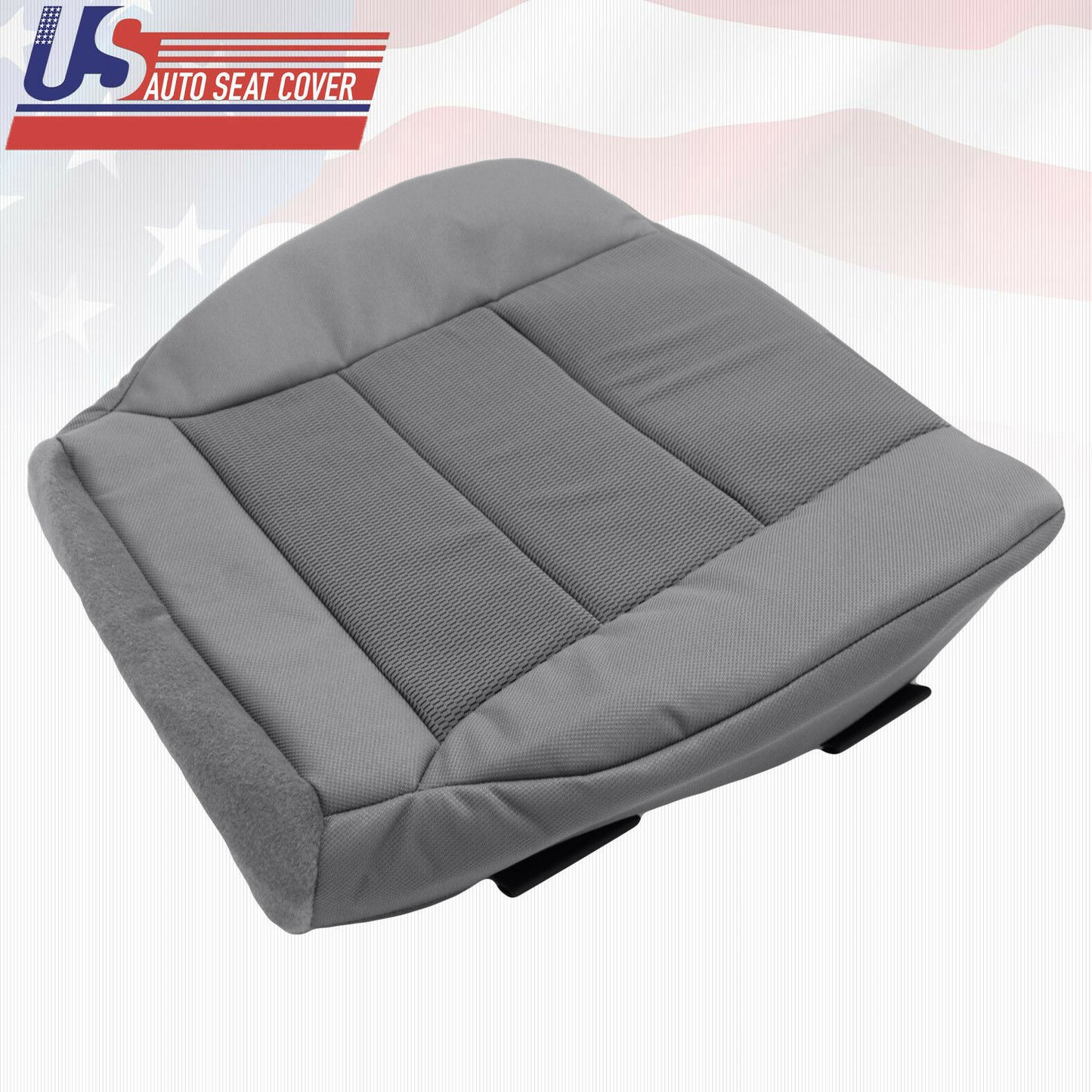 Fits 2006 Ford F-250 EXTENDED CAB Driver Bottom Seat Cover Cloth Gray 2-tone