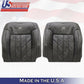 2009 to 2017 Infinity FX37 FX35 Driver & Passenger Tops Leather Seat Cover Black
