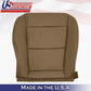 FITS DRIVER/PASSENGER Bottom "Tan" Leather Seat Cover  2004 2005 2006 Acura MDX