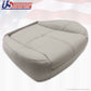 2011 2012 Chevy Tahoe & Suburban Driver Bottom Leather Seat Cover Light Gray