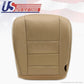 2002-2007 Ford F250 F350 Lariat 4x4 diesel Driver Bottom Leather Seat Cover TAN