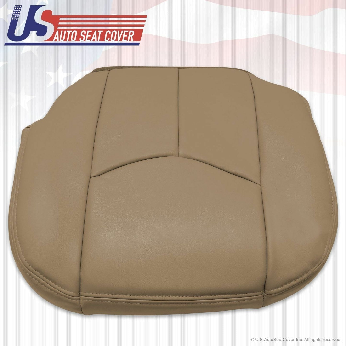 2005 2006 Chevy Silverado 2500HD Duramax Driver Bottom Leather Seat Cover Tan