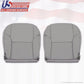 Fits 2003-2009 Toyota 4Runner Driver & Passenger Bottom Leather Seat Covers Gray