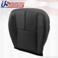 2007 - 2012 Chevy Silverado Driver Bottom & Lean Back Leather Seat Covers Black