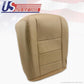 2002-2007 Ford F250 F350 Lariat 4x4 diesel Driver Bottom Leather Seat Cover TAN