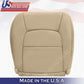 Driver Passenger Bottom Leather Seat Cover in Tan fits 1992-2001 Lexus SC300