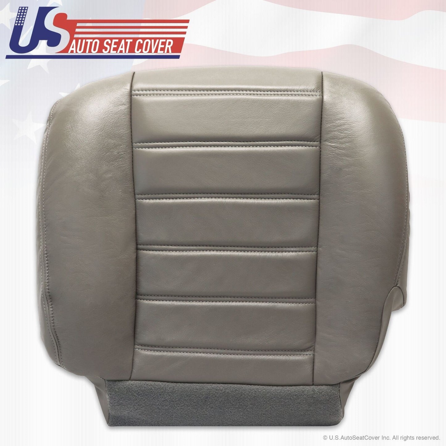 03 04 05 06 07 Hummer H2 Driver Side Bottom' Synthetic Leather Seat Cover Gray