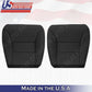 FITS 2005 To 2010 Honda Odyssey FRONT Bottom SIDE Leather Seat Cover BLACK