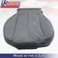 Driver & Passenger Bottom Perforated Leather Seat Cover 2011-2014 Ford F150 Gray