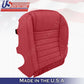 2005 2006 2007 2008 2009 Driver Bottom RED Leather Seat Cover For: FORD MUSTANG
