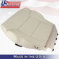 Fits 2014 to 2018 Toyota Tundra PASSENGER Bottom Leather Seat Cover Sand Beige
