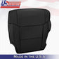 For 2014 - 2018 Toyota Tundra Driver Bottom Replacement Leather Seat Cover Black