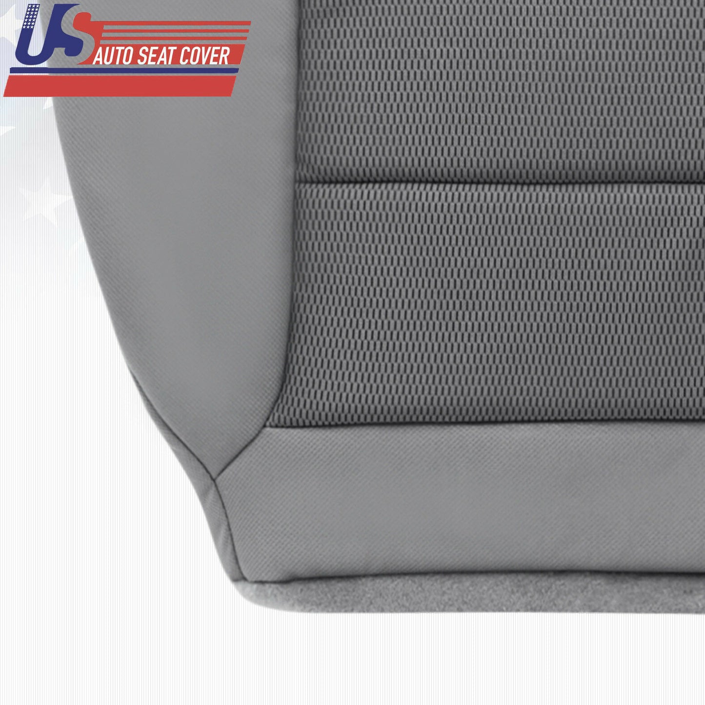 Fits 2006 Ford F-250 EXTENDED CAB Driver Bottom Seat Cover Cloth Gray 2-tone