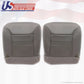2000 Ford Excursion Limited Driver & Passenger Bottom Leather Seat Cover Gray