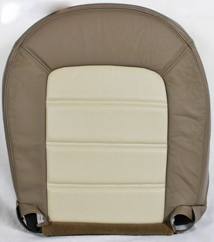 02 - 05 Ford Explorer Driver & Passenger Bottom Leather Seat Covers 2Tone Tan