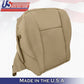 DRIVER Bottom Leather Seat Cover 2003 2004 2005 2006 2007 Cadillac CTS In "TAN"