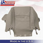 2008 to 2013 For Toyota Highlander Front Passenger Bottom Leather Seat Cover Tan