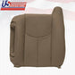 2003 To 06 Silverado Front Row Top Lean Backs & Bottoms Leather Seat Covers Tan