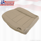 2009 Ford F250 Lariat Driver & Passenger Bottom Leather Seat Cover Stone Gray 4S
