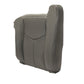 2003 to 06 Chevy Silverado Driver Top Lean Back Leather Seat Cover pewter Gray