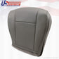2013 2014 Ford E350 E450 Van Driver Side Bottom Perforated Vinyl Seat Cover Gray