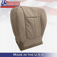 2009 2010 Ford F150 Lariat Driver Passenger BOTTOM PERFORATED Leather Cover Tan