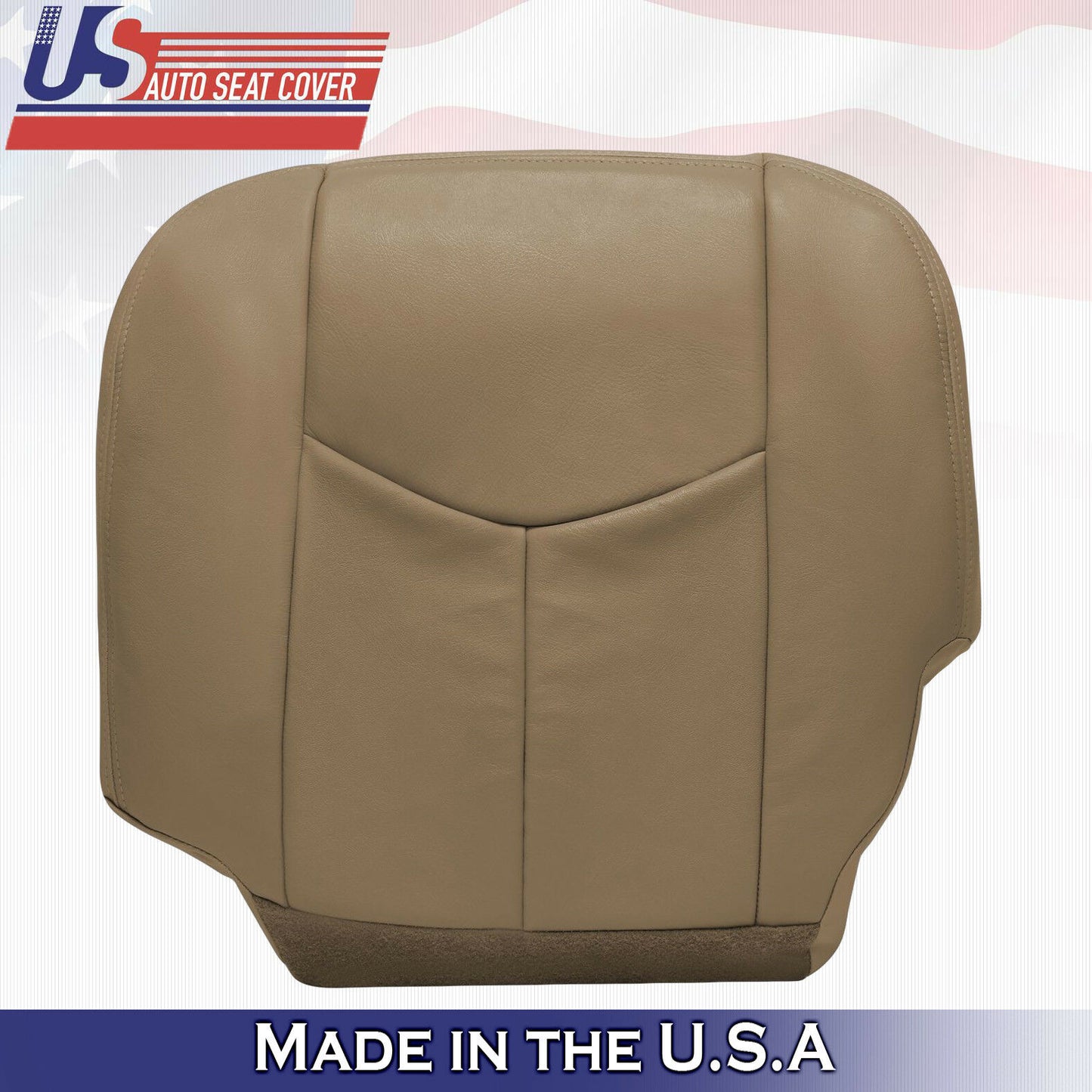 2005 2006 Chevy Silverado 2500HD Duramax Driver Bottom Leather Seat Cover Tan