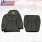 2001 2002 Dodge Ram 3500 Driver Bottom & Lean Back Vinyl Seat Cover Dark Gray
