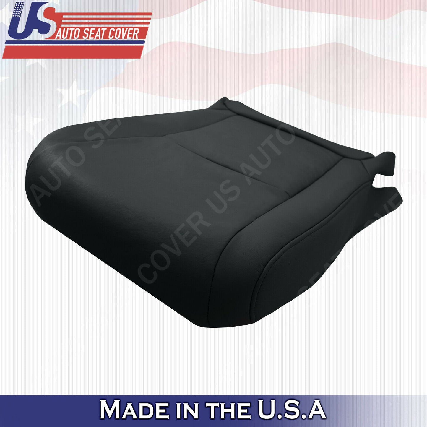 For Toyota Highlander 2008 to 2013 Driver & Passenger Bottom Leather Cover Black