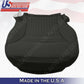 1997 -2004 Chevy Corvette Perforated Bottoms Leather Seat Cover Black