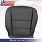 For 2005 to 2008 Acura RL Passenger Top & Bottom Leather Cover Black Perforated