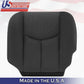 Chevy Avalanche 1500 2500 LT DRIVER Bottom Leather/Cloth Cover DK Gray 2003 2004