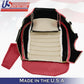 2005 2006 2007 2008 2009 Driver Bottom RED Leather Seat Cover For: FORD MUSTANG