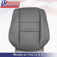 Fits 2005 2006 2007 2008 Acura RL Front Set Tops & Bottoms Leather Cover Gray