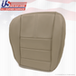 2009 Ford F250 Lariat Driver & Passenger Bottom Leather Seat Cover Stone Gray 4S