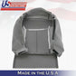 1995 to 1999 For Chevy Silverado 2 Tops 2 Bottoms 2Armrest Cloth Seat Cover Gray