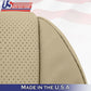 Driver Passenger Bottom Perforated Leather Cover Tan For Acura MDX 2007 to 2012