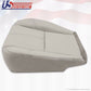 2007 - 2012 GMC Yukon Passenger Side Bottom Leather Seat Cover Light Gray