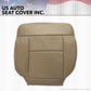 2007 Ford F150 F 150 Driver Bottom Leather Seat Cover Pebble Tan/Replacement
