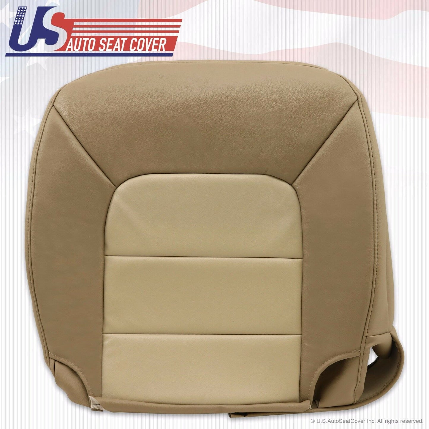 03 - 06 Ford Expedition Eddie Bauer Driver Bottom Leather Seat Cover 2Tone -Tan-