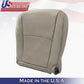 2008 to 2013 For Toyota Highlander Front Passenger Bottom Leather Seat Cover Tan