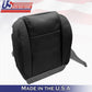 2005 to 2009 For Ford Mustang V6 Driver & Passenger Bottom Leather Covers Black