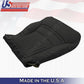 1997 -2004 Chevy Corvette Perforated Bottoms Leather Seat Cover Black