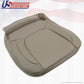 2004 2005 Dodge Ram 1500 Laramie Driver Side Bottom Leather Seat Cover Taupe