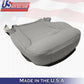 DRIVER & PASSENGER Bottoms Gray Leather Cover 1997-2004 Chevy Corvette SPORT