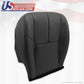 2007 - 2012 Chevy Silverado Driver Bottom & Lean Back Leather Seat Covers Black